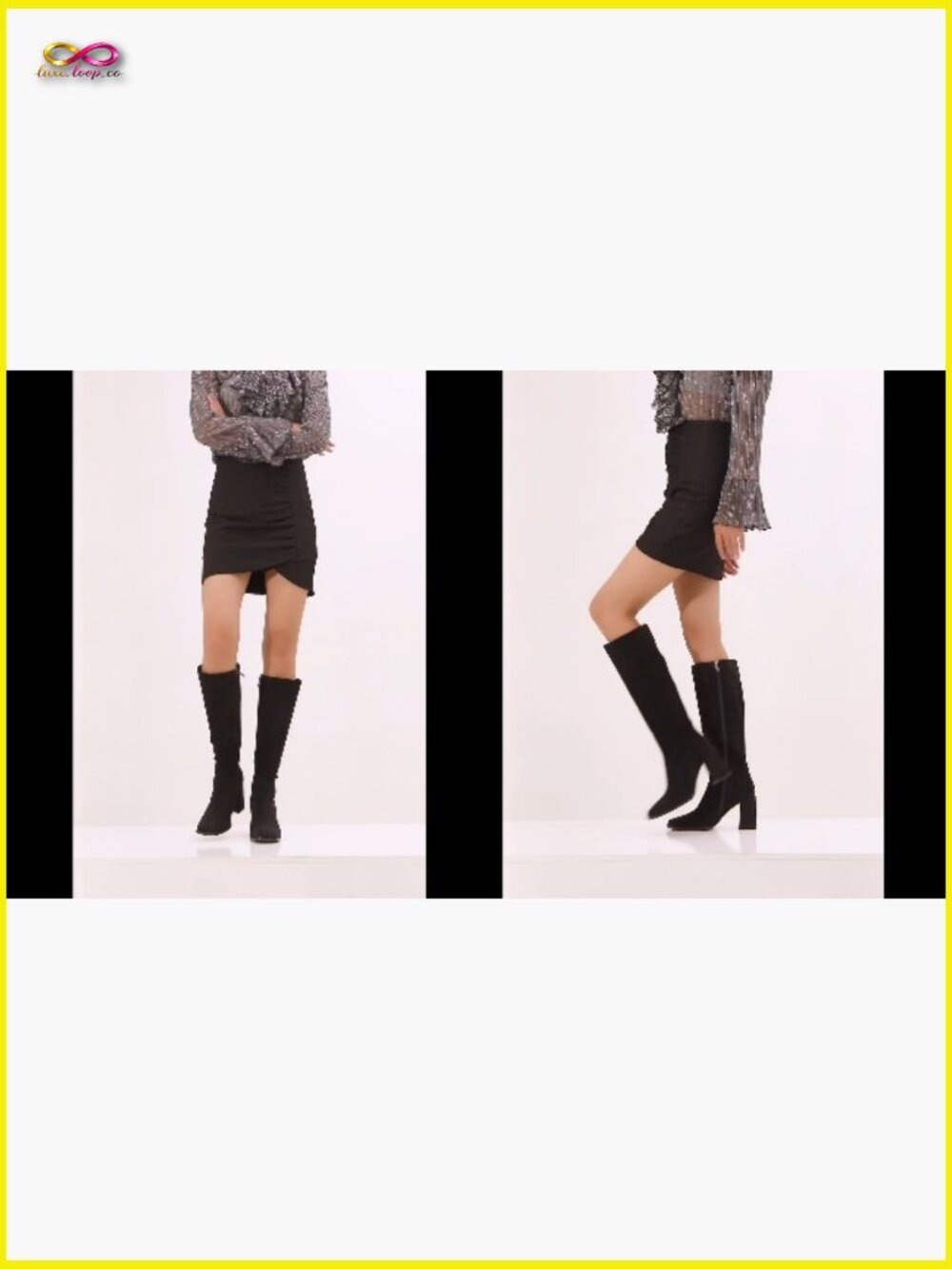 Chunky Platform Ankle Boots Square Toe Combat Booties Y2K Retro Gogo Heels - Picture 7 of 7